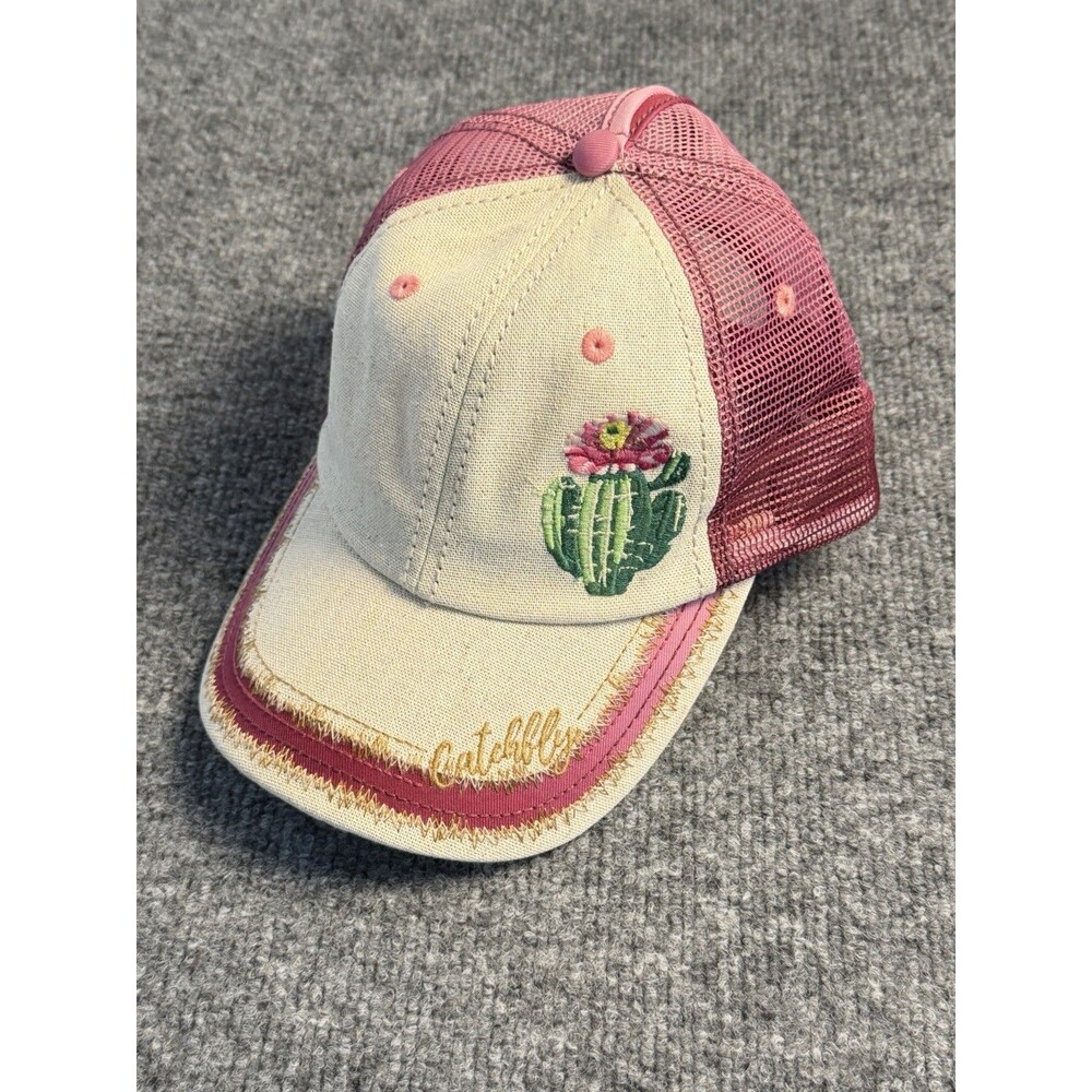 Catchfly Hat Womens Cactus Snapback Fishing Cap Mesh O/S Rose Color